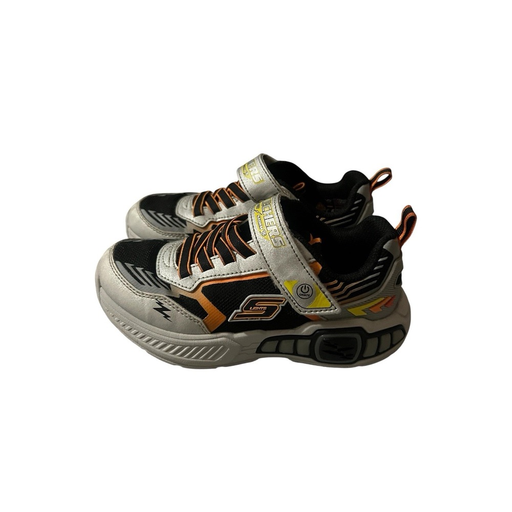 Skechers Boys Light Storm‎ Sneakers Black and Grey Size 13 - Picture 5 of 8